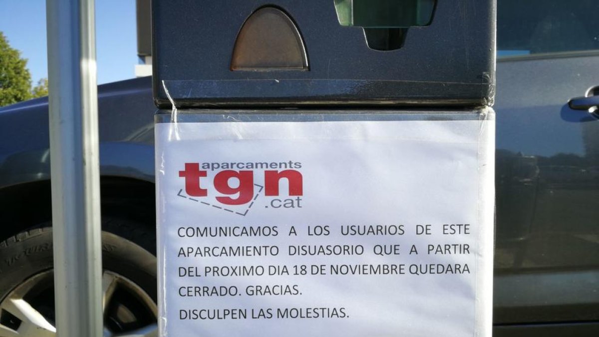 Las cerca de 250 plazas del aparcamiento de la Tabacalera dejarán de estar disponibles este sábado 18 de noviembre.