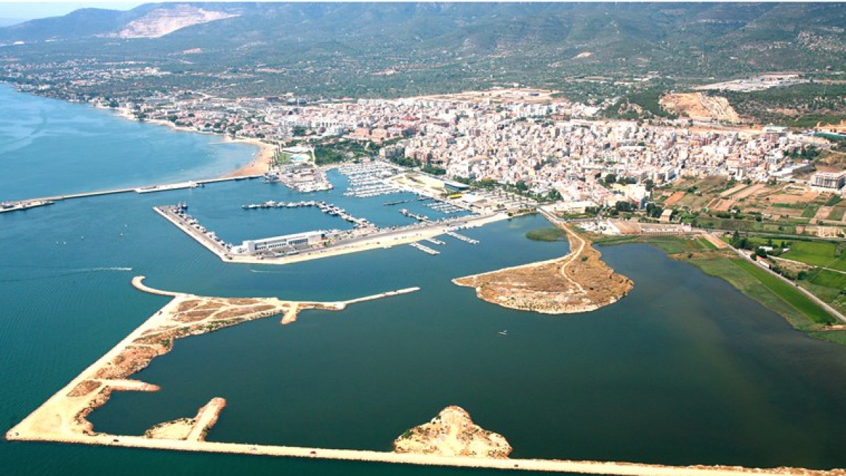 Sant Carles de la Ràpita, en una imatge aèria.