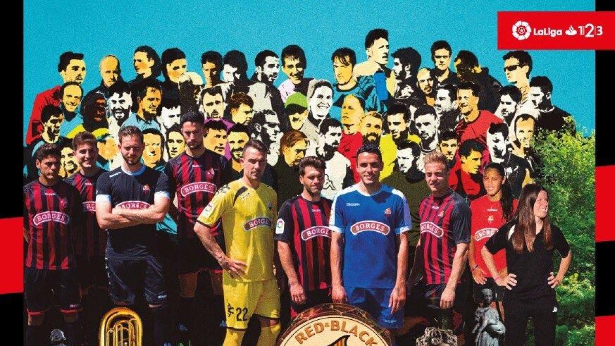 El cartel del CF Reus-Valladolid.