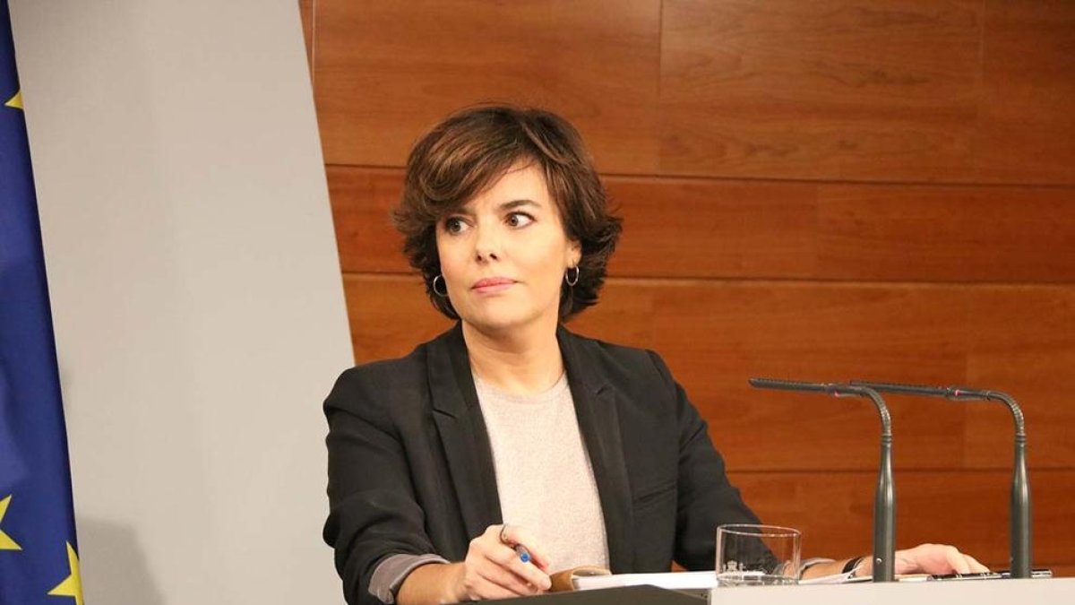 La vicepresidenta del gobierno español, Soraya Sáenz de Santamaría.