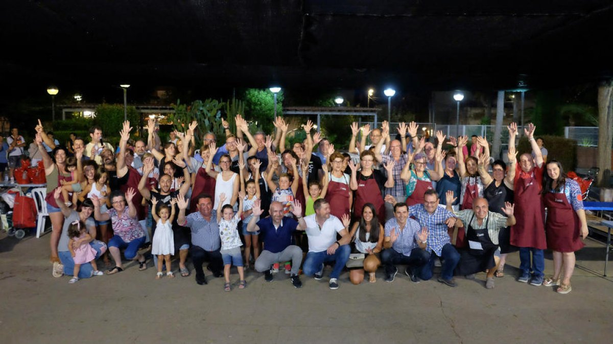 Fotografia de família de la Festa del Romesco d'aquest 2017.