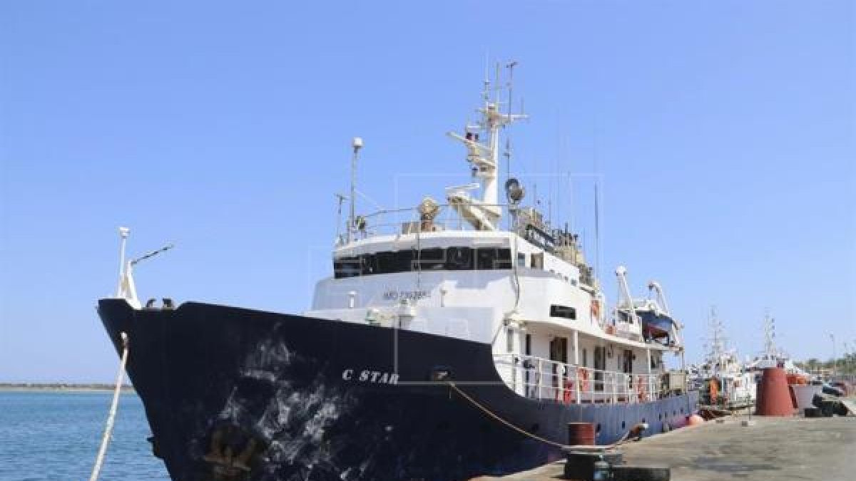 El barco C-Star atracado, este verano, en Chipre, de donde fue expulsado.