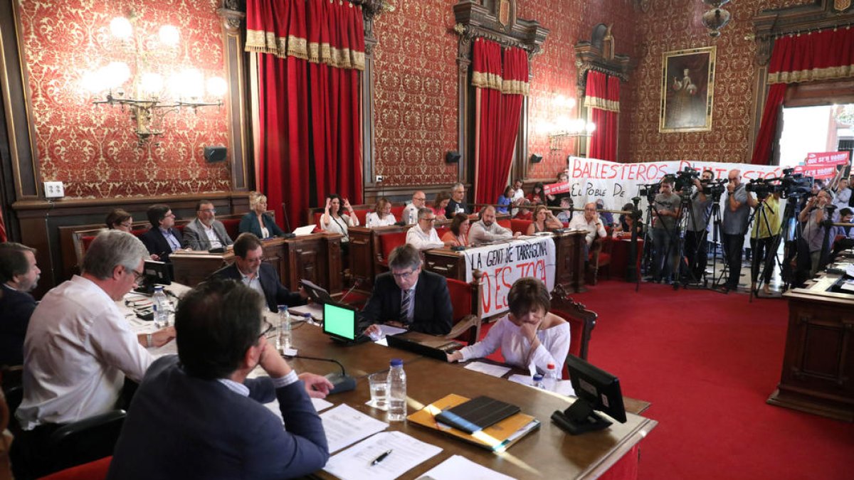 Imatge d'un plenari municipal d'aquest any.