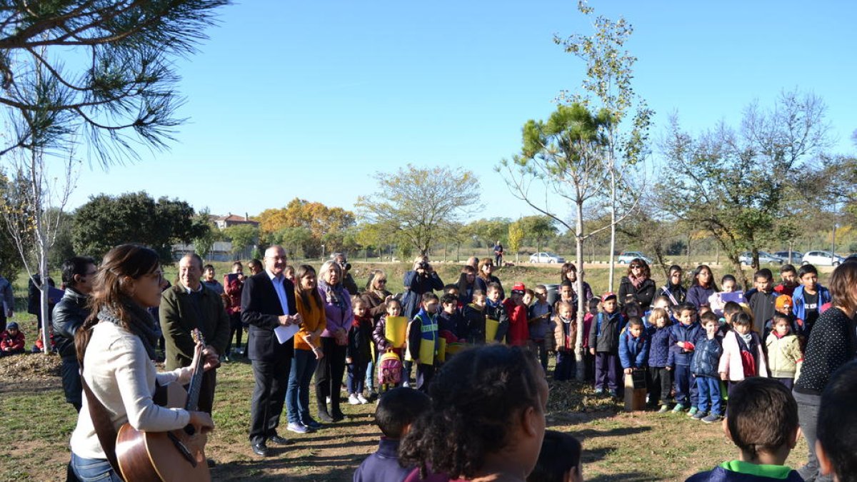 Aquest divendres s'ha fet l'acte en què s'han presentat les rotulacions dels arbres.