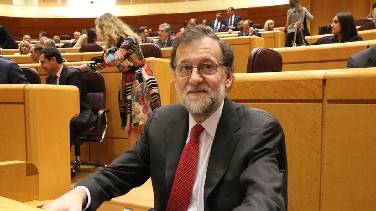 Imatge d'arxiu d'el president del govern espanyol, Mariano Rajoy, al Senat.