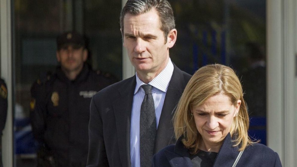 Iñaki Urdangarín y la hermana del rey Felipe VI, la infanta Cristina.