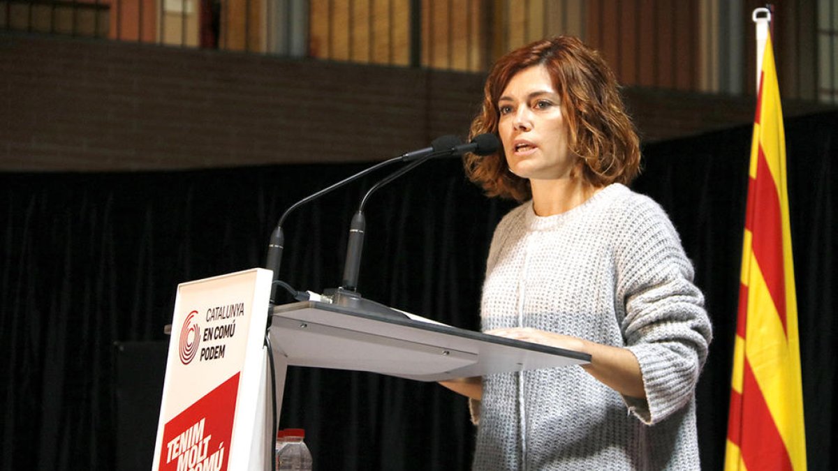 La portavoz de Catalunya en Comú-Podem, Elisenda Alamany.