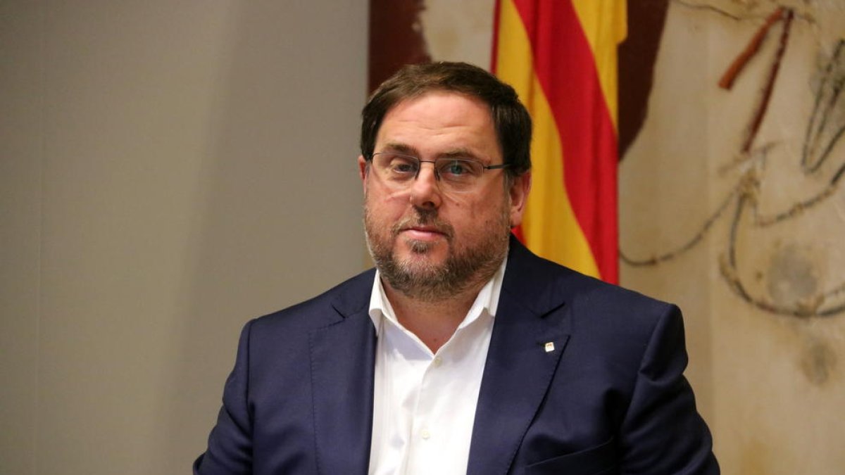 Imatge del vicepresident destituït, Oriol Junqueras.