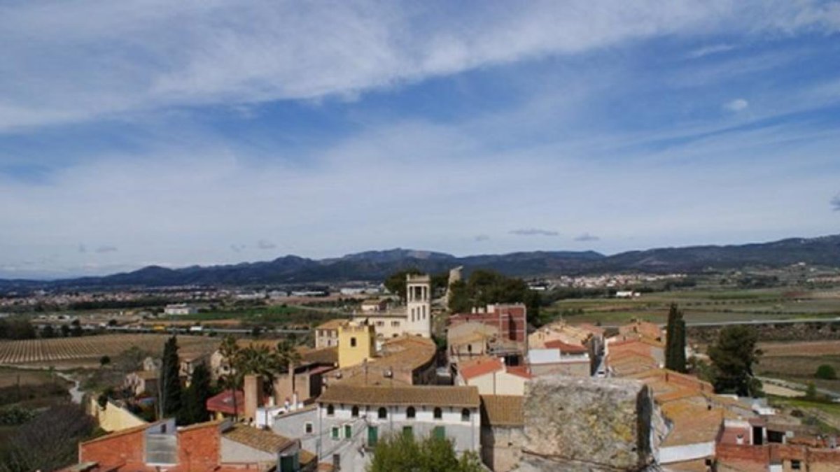 Panorámica del municipio de Banyeres del Penedès.
