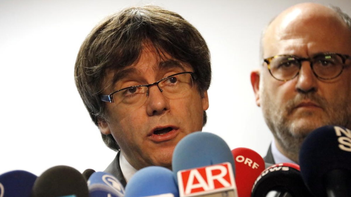 Imatge del president destituït, Carles Puigdemont.