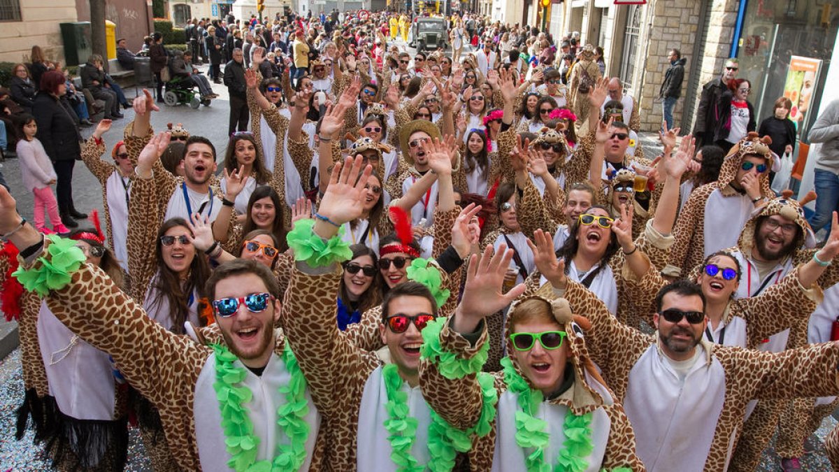 Una imagen de archivo del Carnaval de Reus, que se celebrará este 2018 entre el 8 y el 14 de febrero.