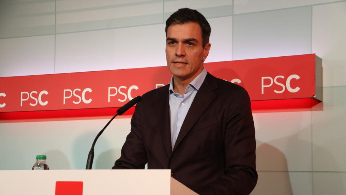 Imatge del secretari general del PSOE, Pedro Sánchez.