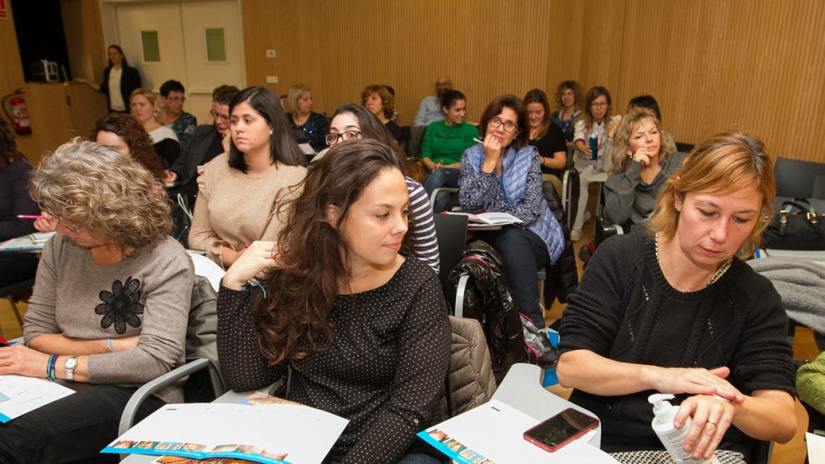 Imatge del taller que es va oferir ahir al Sant Joan.