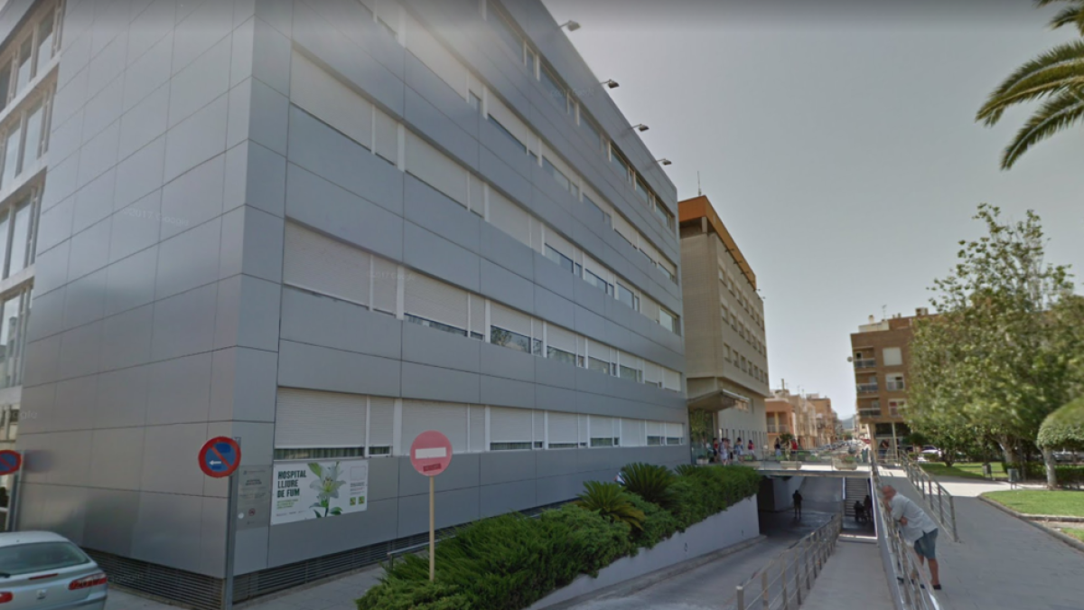 Imatge de la façana de l'Hospital Comarcal d'Amposta.