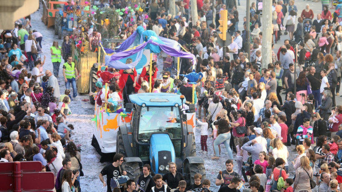 Imatge de la Batalla de les Flors de Lleida.