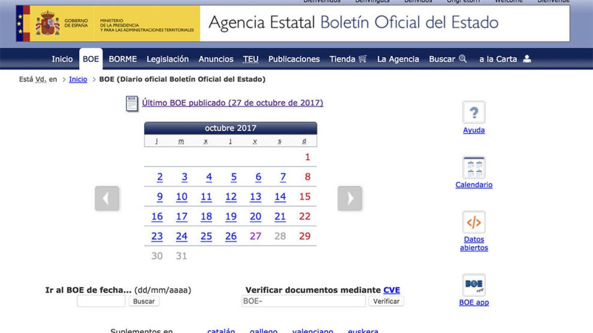 LA pàgina ha recuperat la normalitat a dos quarts d'onze de la nit.