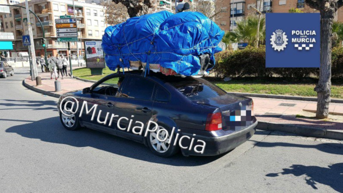 Imagen compartida por la Policía Local de Murcia.