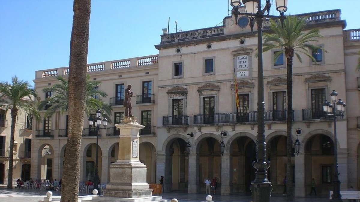 Imatge de la plaça de la Vila de Vilanova i la Geltrú