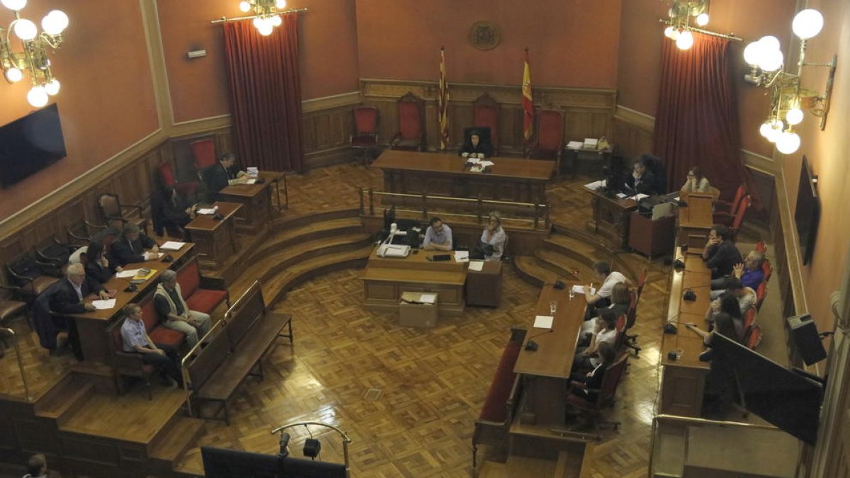 Imagen de archivo de la sala de jurado de la Audiencia de Barcelona.