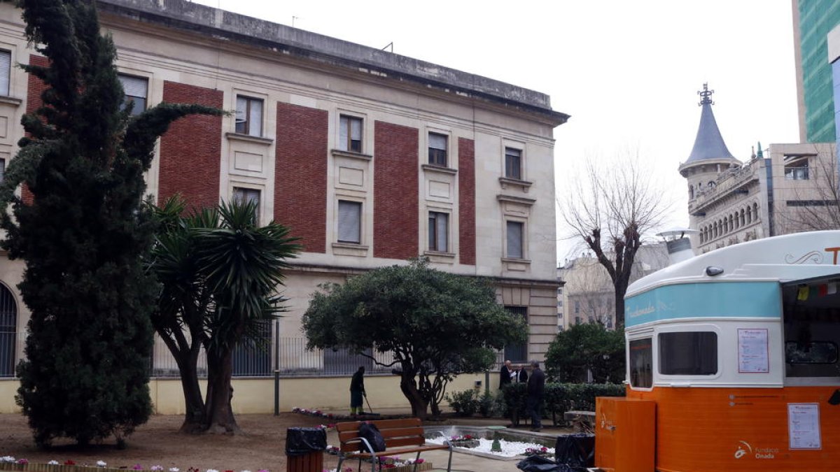 Els jardins del Banc d'Espanya de Tarragona, que s'han reobert a la ciutadania.