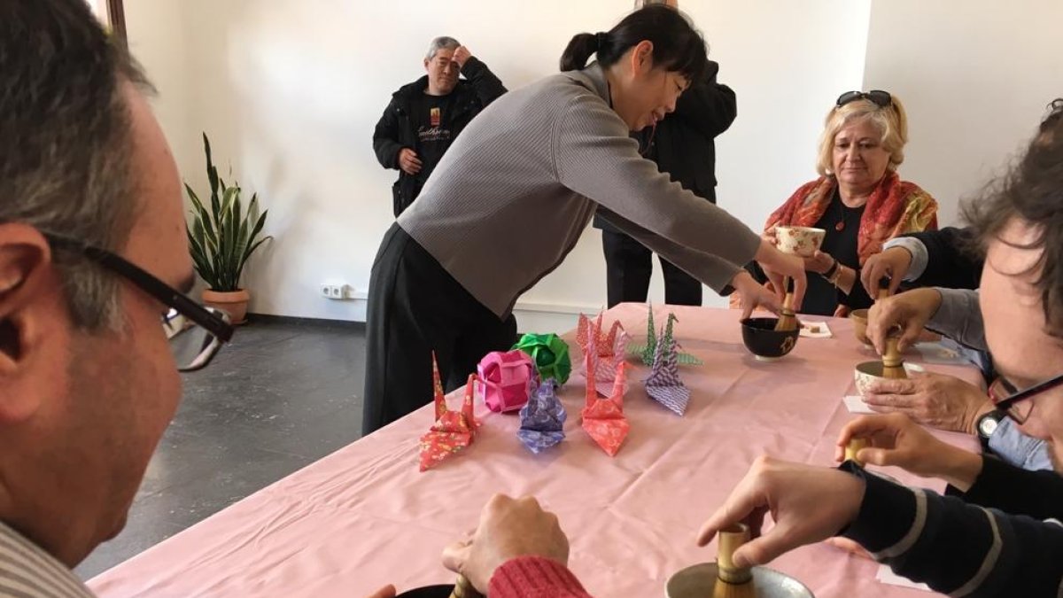 Imagen de la anterior edición de la ceremonia del té en Riudoms.