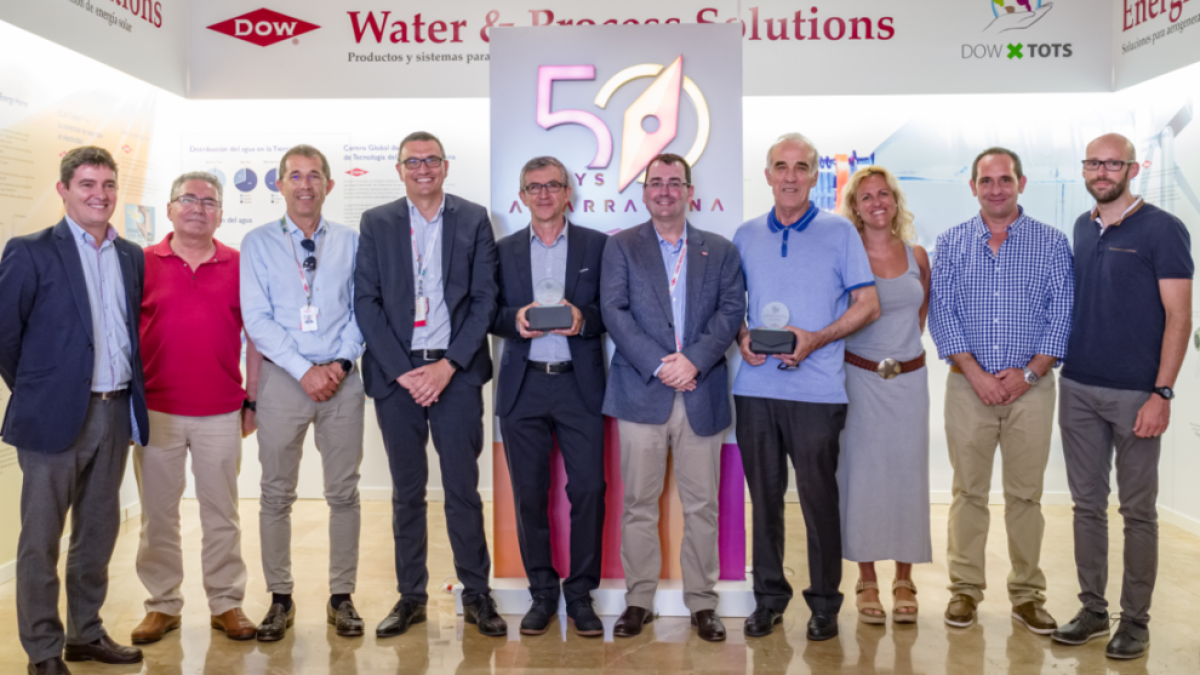 Imagen de los galardonados en los premios Dow de Seguretat, Salud, Medio Ambiente y Calidad.