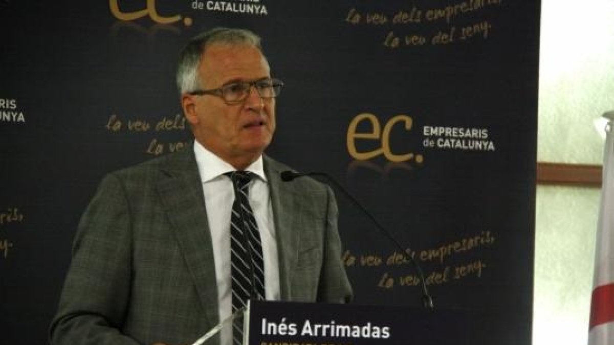 El president d'Empresaris de Catalunya, Josep Bou, en una imatge d'arxiu.
