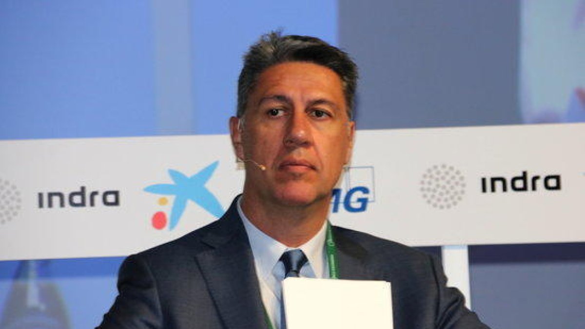 El president del PPC, Xavier Garcia Albiol, durant el debat a la XXIV Reunió del Cercle d'Economia a Sitges, l'1 de juny del 2018.