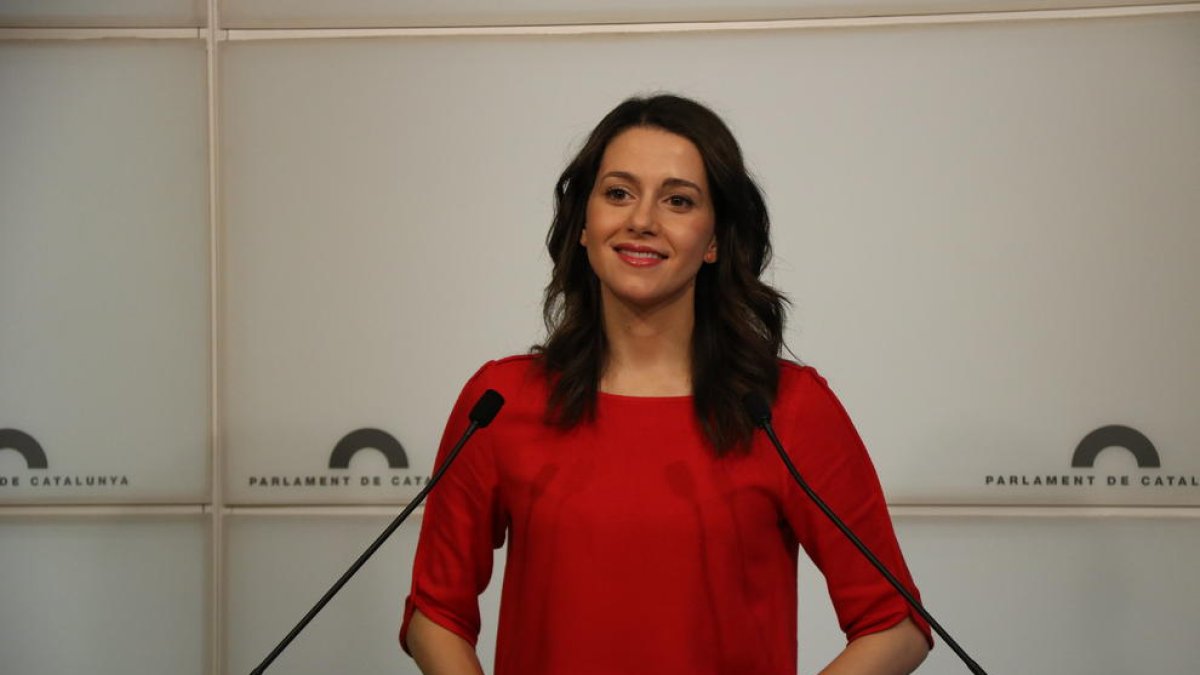 La presidenta del grup parlamentari de Cs, Inés Arrimadas