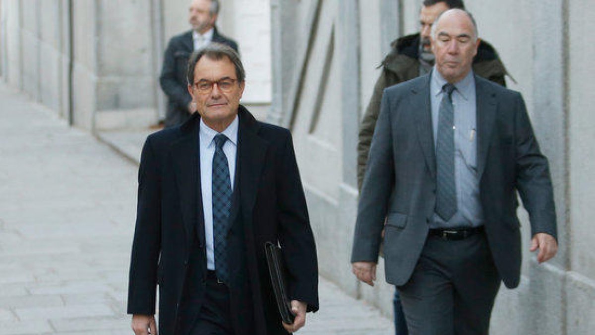 Imagen de archivo el expresidente de la Generalitat Artur Mas en el Tribunal Supremo.
