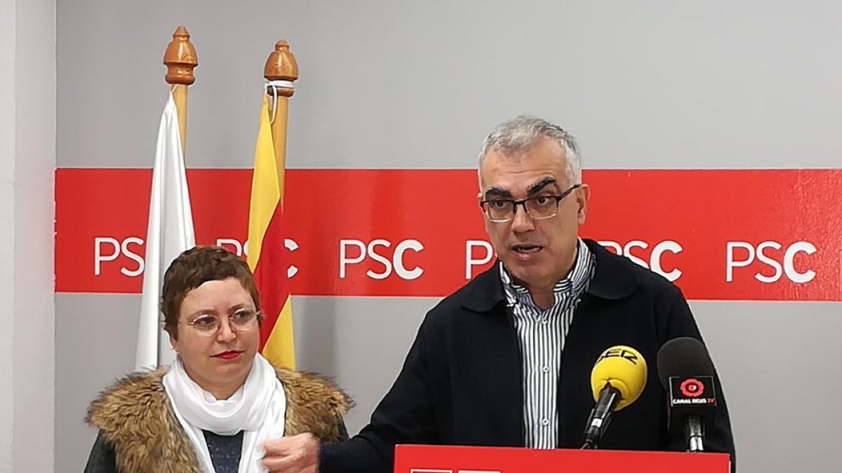 El portaveu del grup del PSC, Andreu Martín, a l'Ajuntament de Reus amb la regido