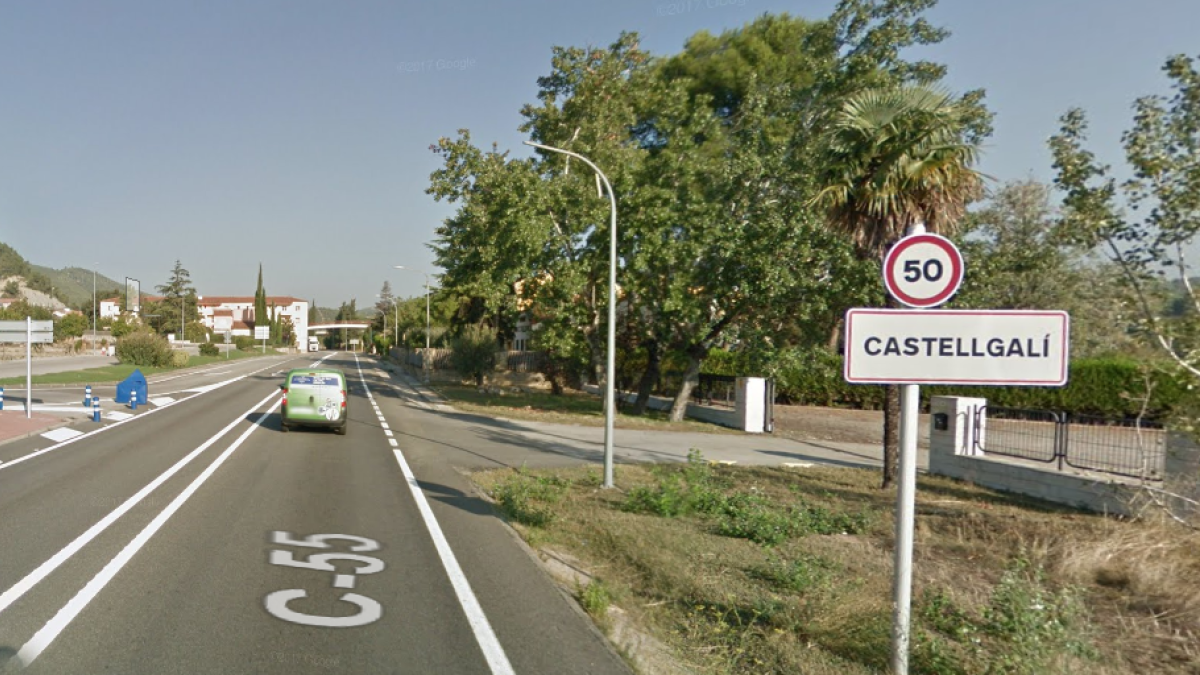 Imatge de l'entrada de Castellgalí (Bages).
