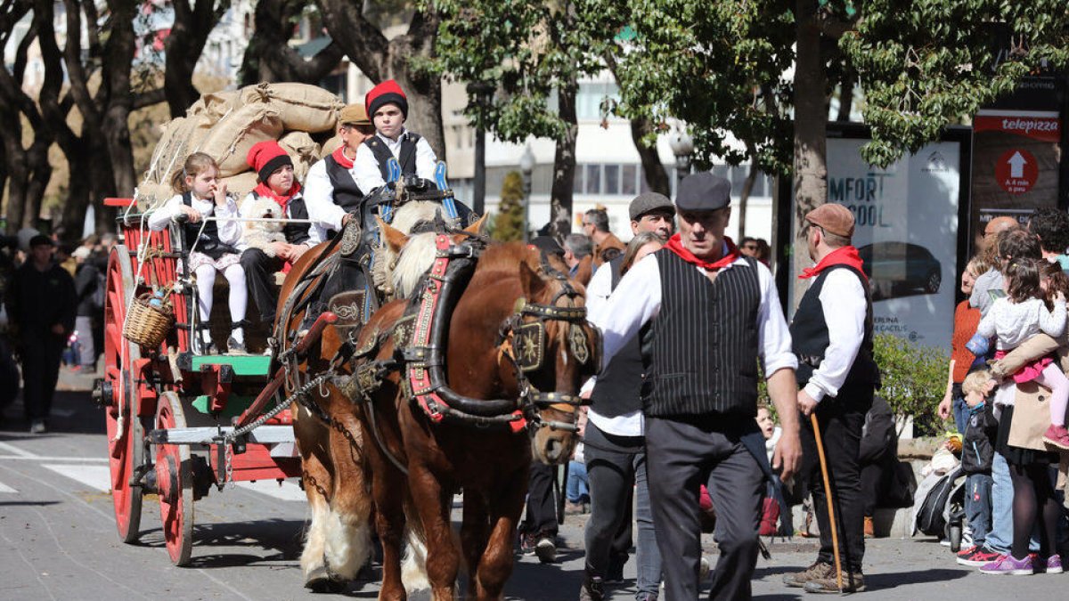 Un dels carros que han desfilat aquest matí