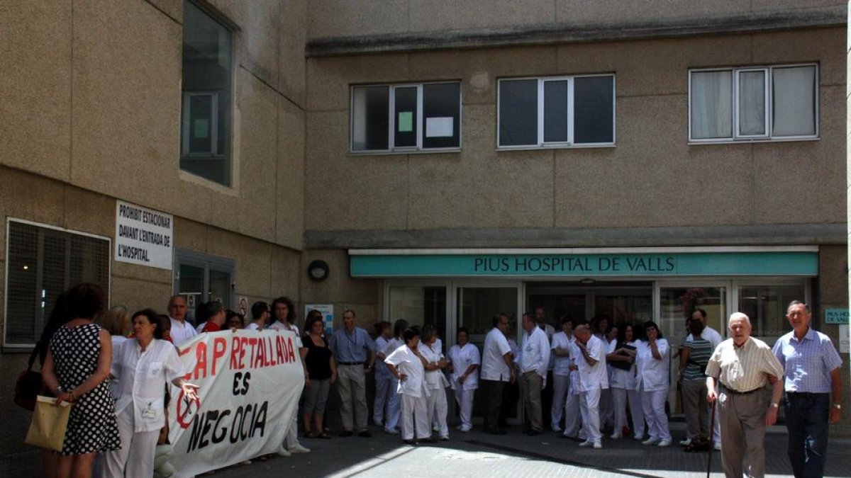 Imatge d'arxiu d'una de les mobilitzacions que els treballadors del Pius han fet en els darrers anys.