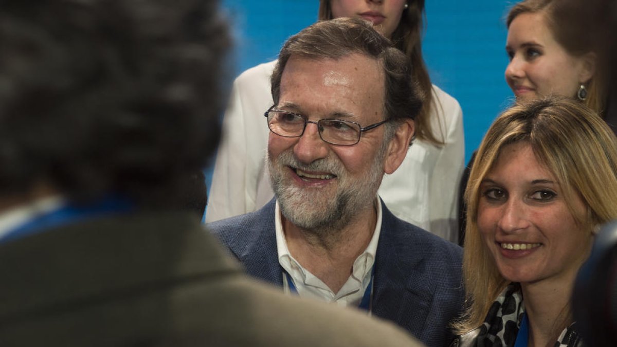 El presidente español, Mariano Rajoy, a la Convención del PP.
