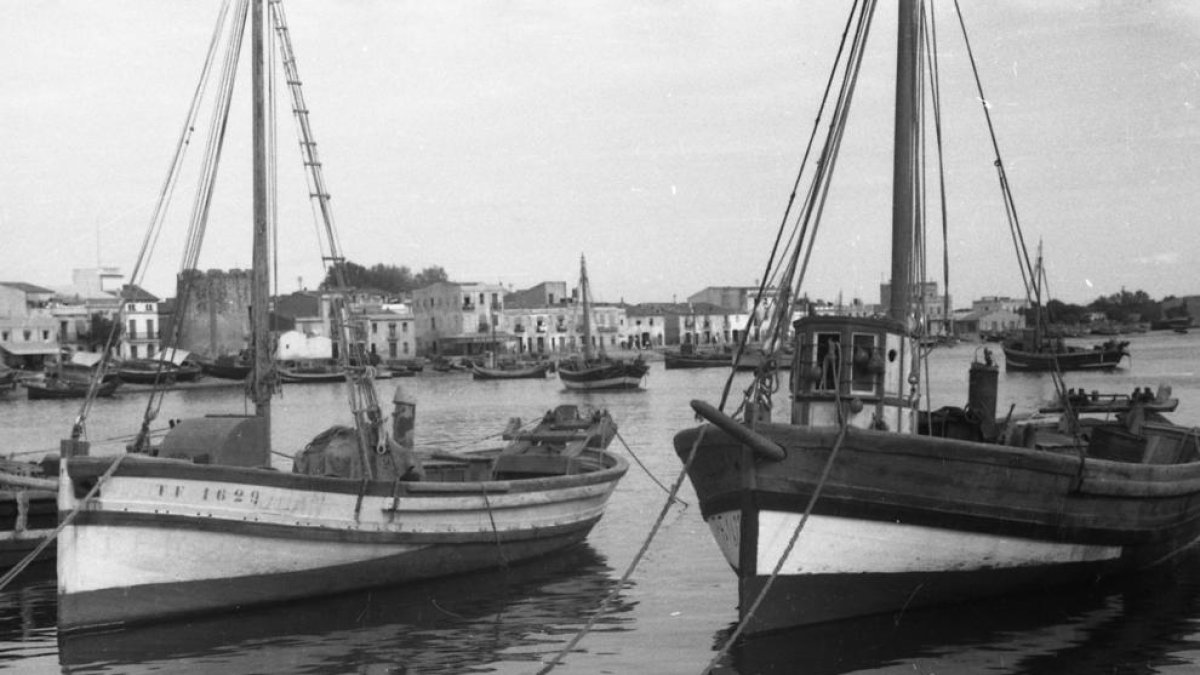 Imatge del Port de Cambrils de l'any 1941.
