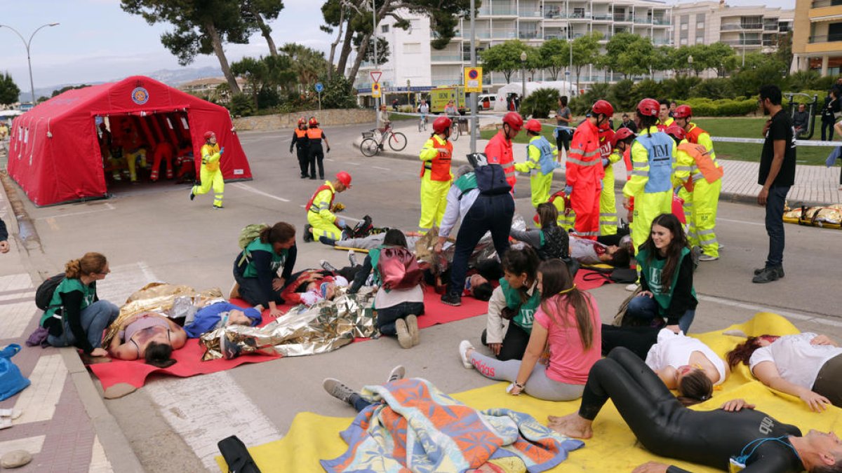 Es tracta d'un exercici pràctic organitzat per la UAB i l'Institut d'Estudis Mèdics.