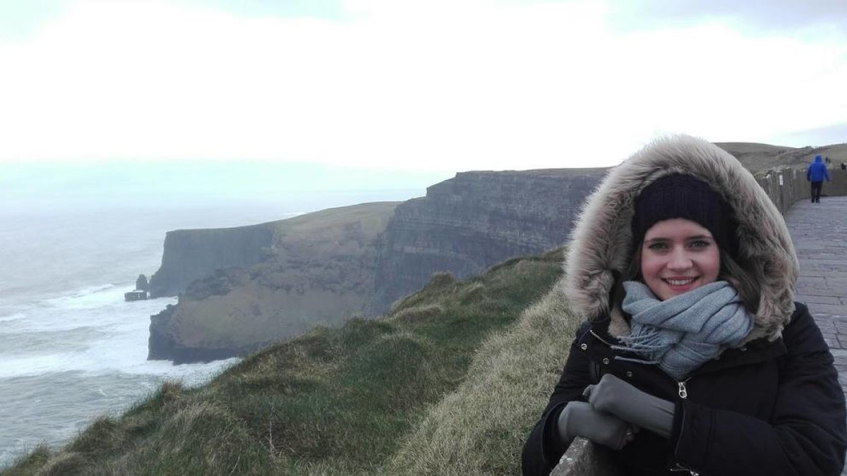 Natàlia Sotoca aprovecha las oportunidades que tiene para visitar los paisajes que ofrece Irlanda.