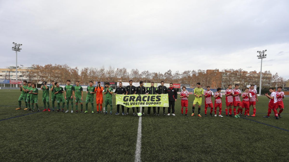 Imatge d'arxiu d'un partit de futbol base