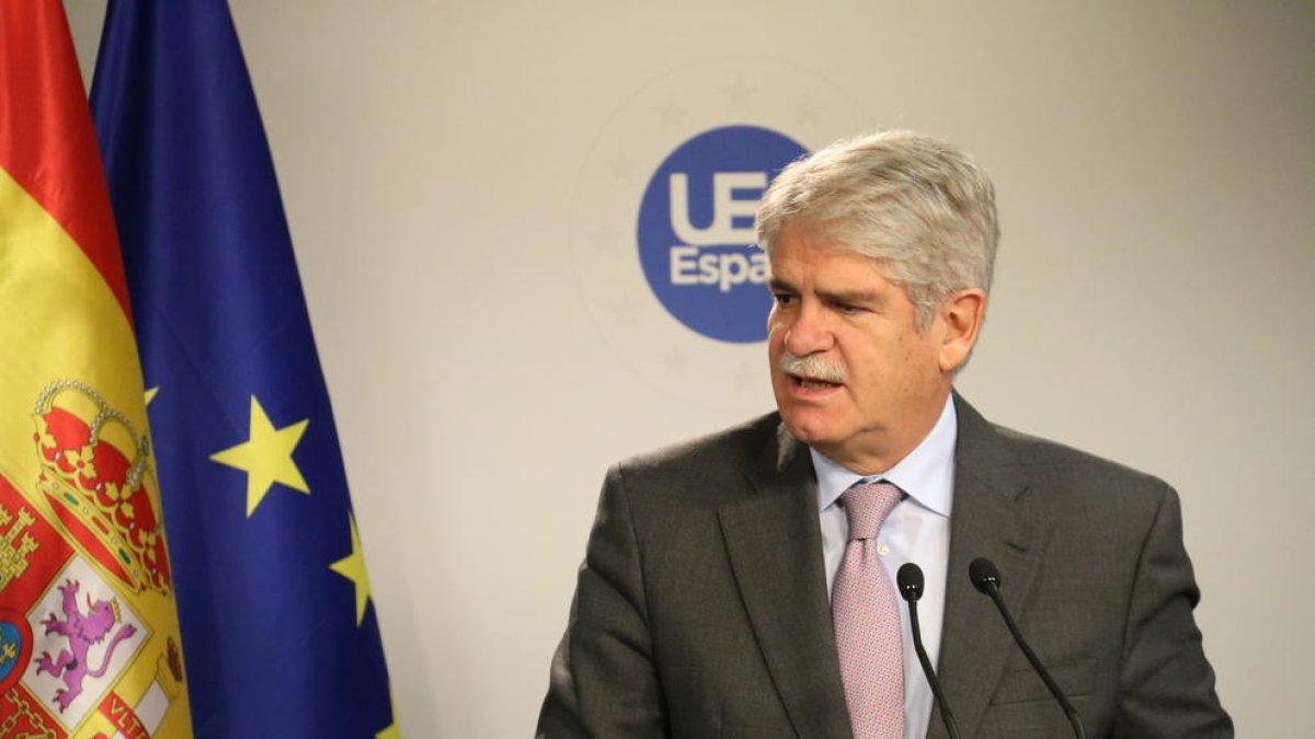 Imatge del ministre d'Afers Exteriors a Brussel·les, Alfonso Dastis.