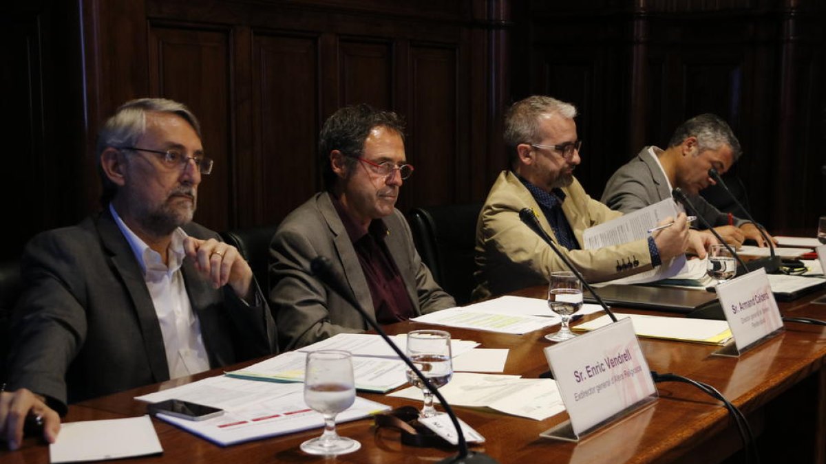De izquierda a derecha, Enric Vendrell, Amand Calderó, Josep Ginesta y Oriol Amorós.