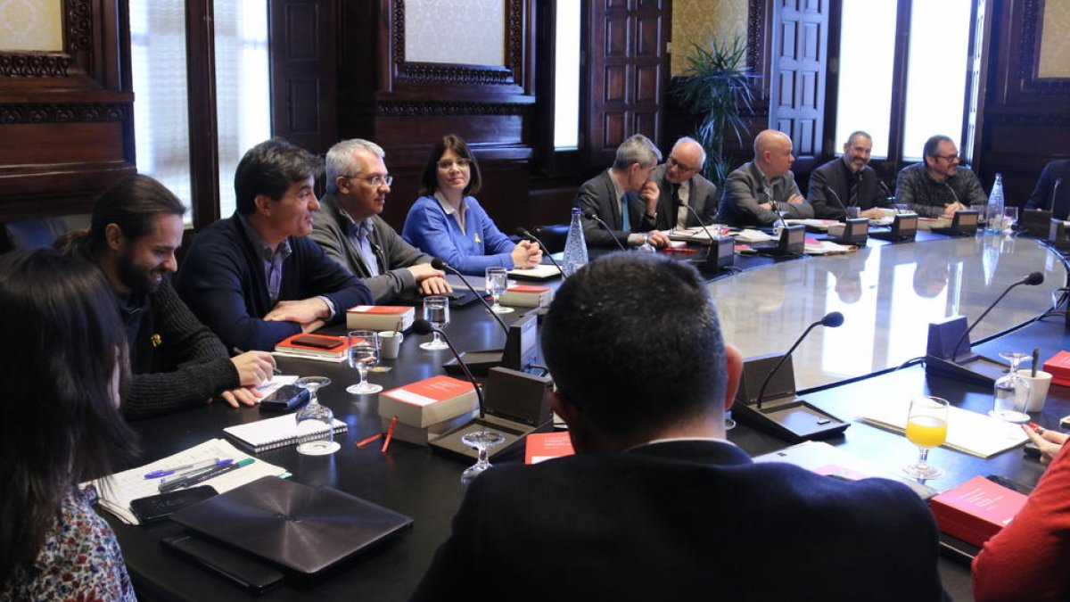 Imatge d'arxiu de la reunió de la Junta de Portaveus del passat 8 de març.