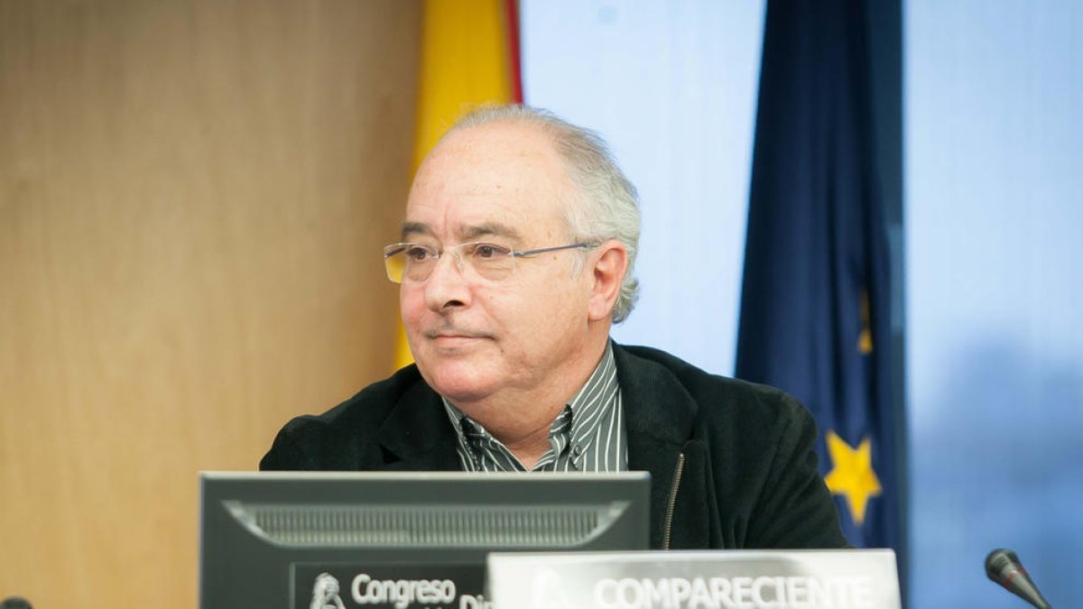 Josep Bargalló durante una comparecencia en el Congreso de los Diputados.