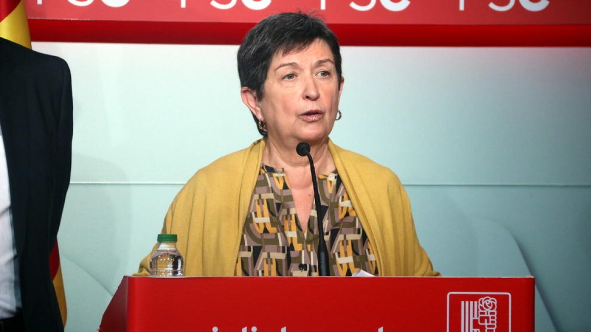 Imagen de archivo de la representante del PSC a la gestora del PSOE, Teresa Cunillera.