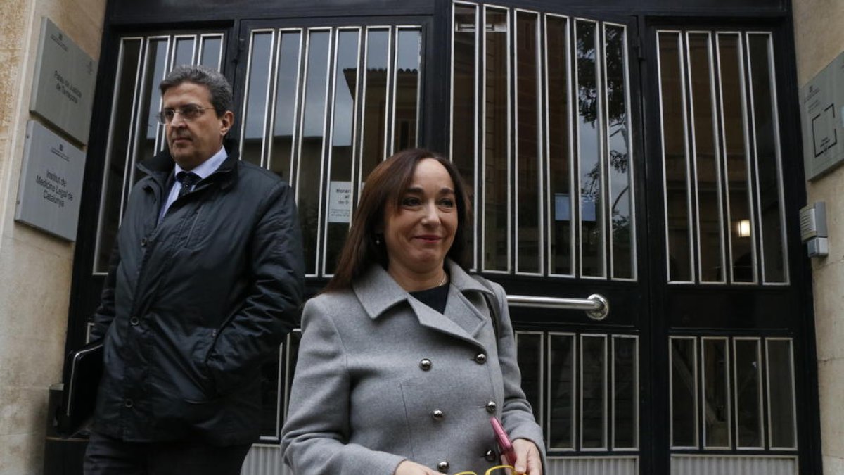 Begoña Floria, el 19 de enero del 2017 saliendo del Juzgado después de declarar por el caso Inipro.