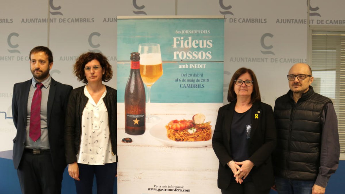Imagen de la presentación de la sexta edición de las Jornades dels Fideus Rossos.