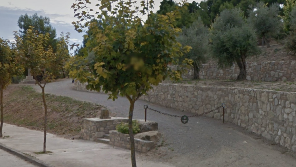 Imagen de la entrada en el parque Sant Eloi de Tàrrega.