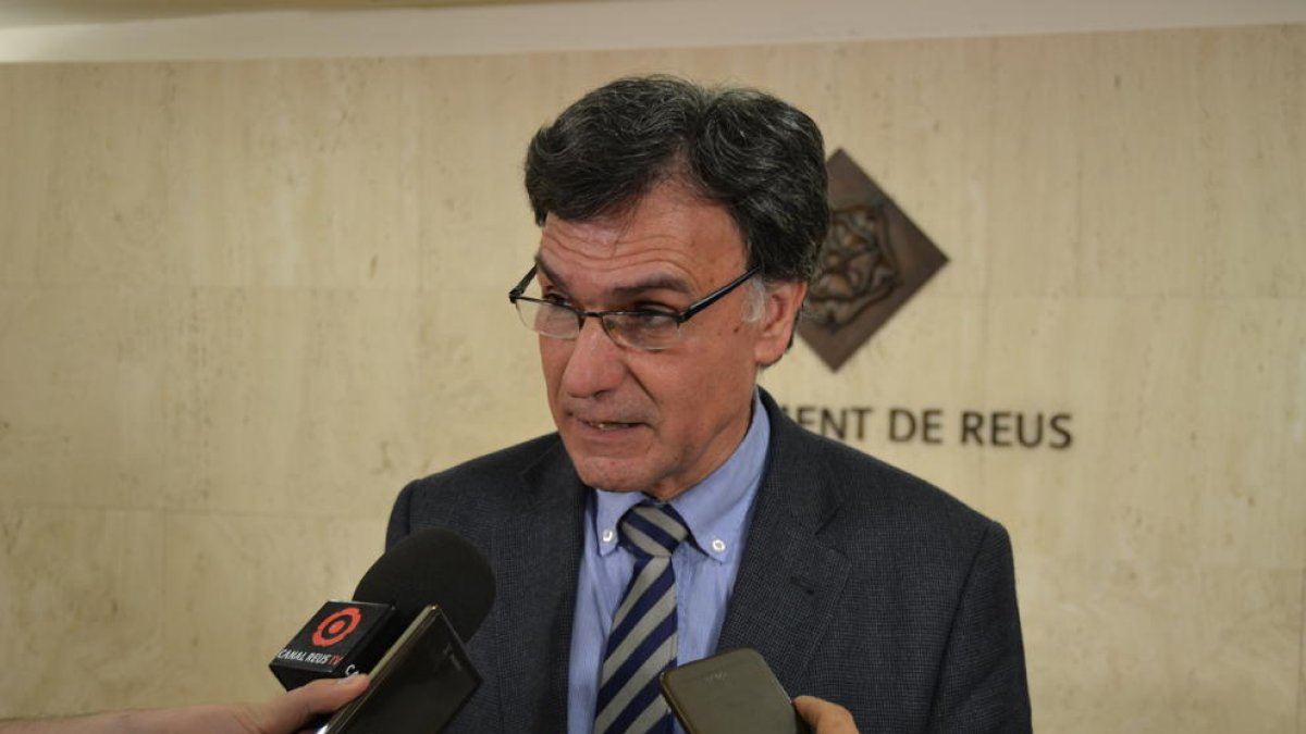 El concejal de Hacienda y Recursos Generales, Joaquim Enrech, ha comparecido este miércoles ante los medios.