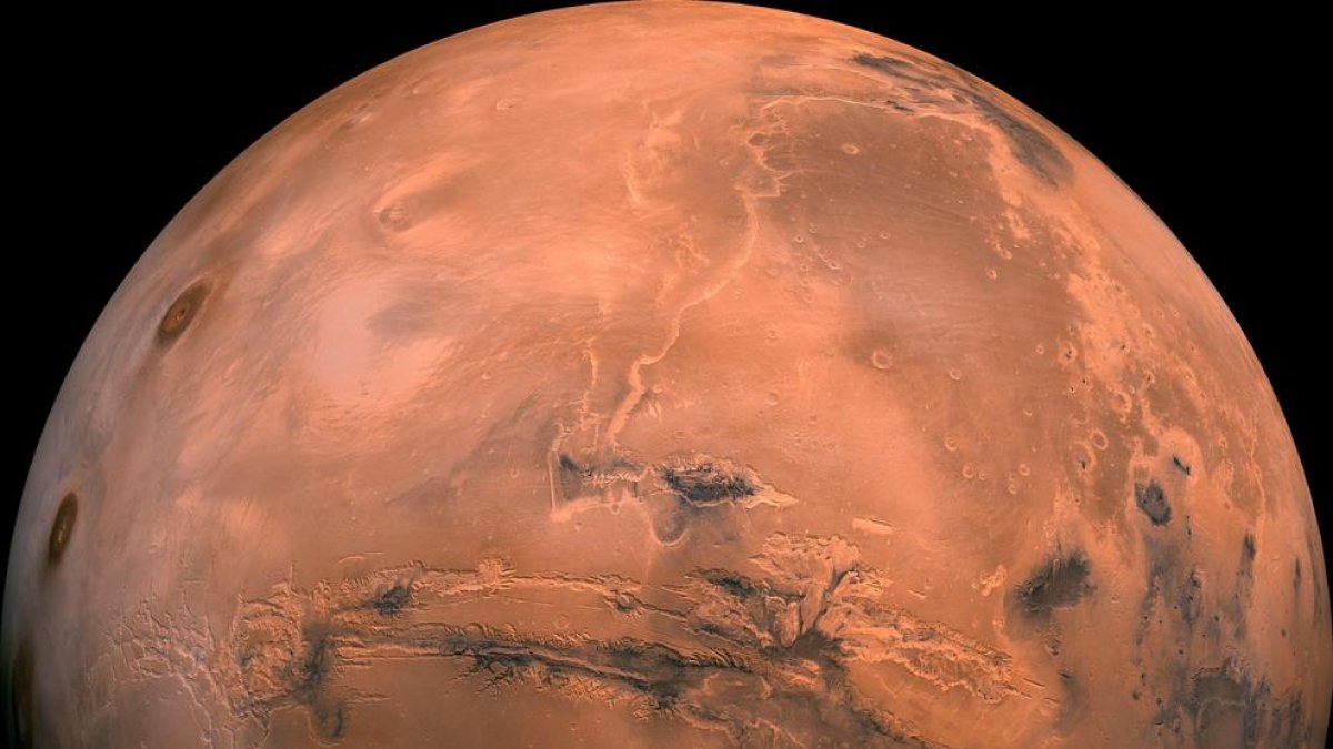 Imagen del planeta Marte.