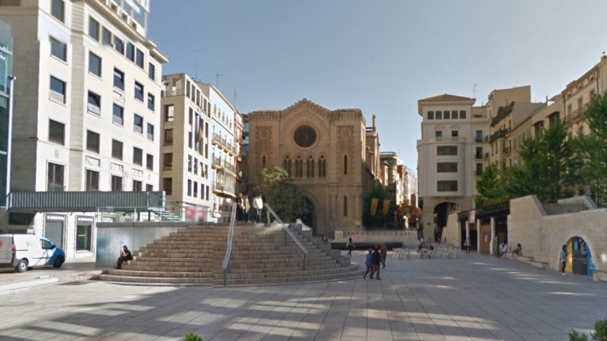 Imagen de la plaza Sant Joan de Lleida donde tuvieron lugar los hechos.